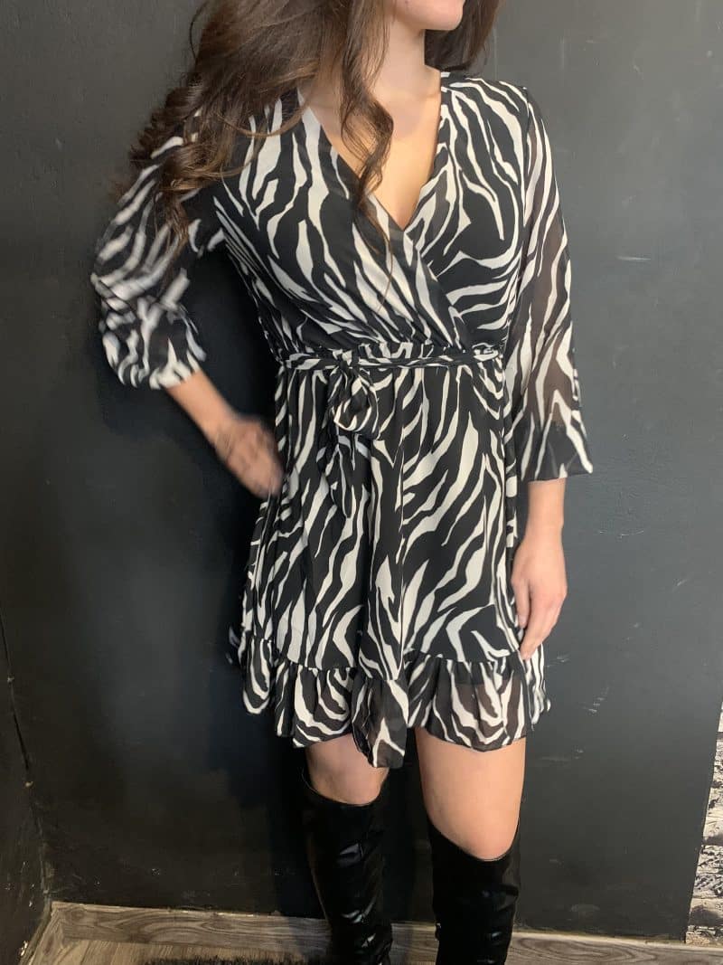 Φόρεμα Zebra - Ασπρόμαυρο