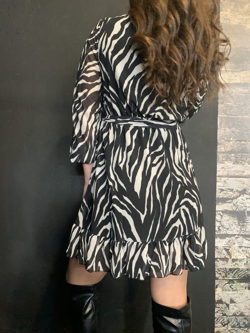 Φόρεμα Zebra - Ασπρόμαυρο