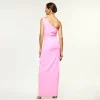 Φόρεμα ένας ώμος pink back