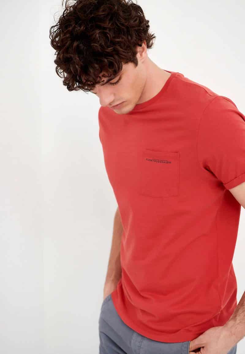 T-Shirt με τσέπη στο στήθος FBM005-011-04_CHILI_RED_4