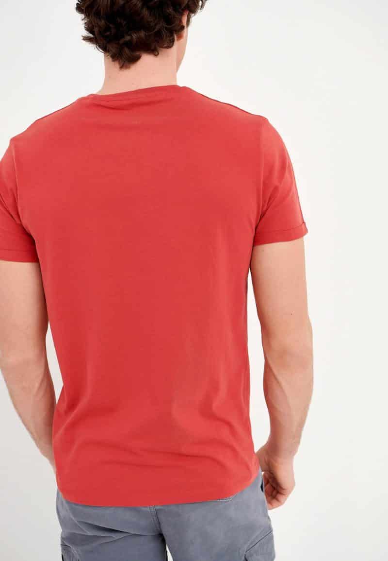 T-Shirt με τσέπη στο στήθος FBM005-011-04_CHILI_RED_5