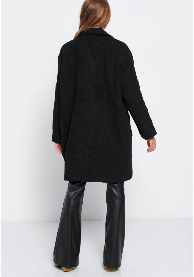 Παλτό loose fit black back