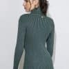 Φόρεμα ριπ lurex green details