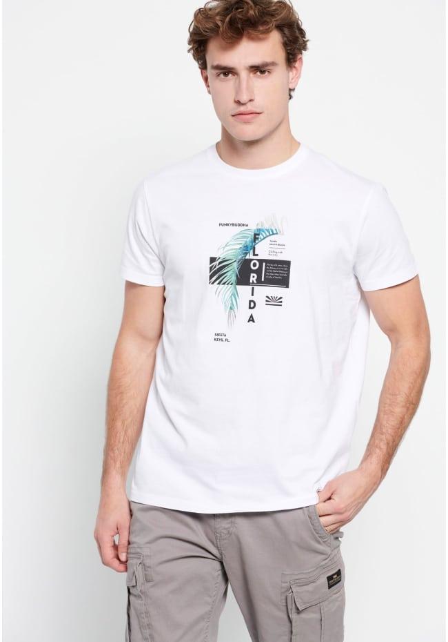Ανδρικό t-shirt με graphic τύπωμα
