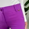Παντελόνι υφασμάτινο slim purple details