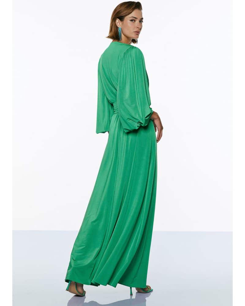 Φόρεμα μάξι κρουαζέ green back