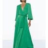 Φόρεμα μάξι κρουαζέ green profile