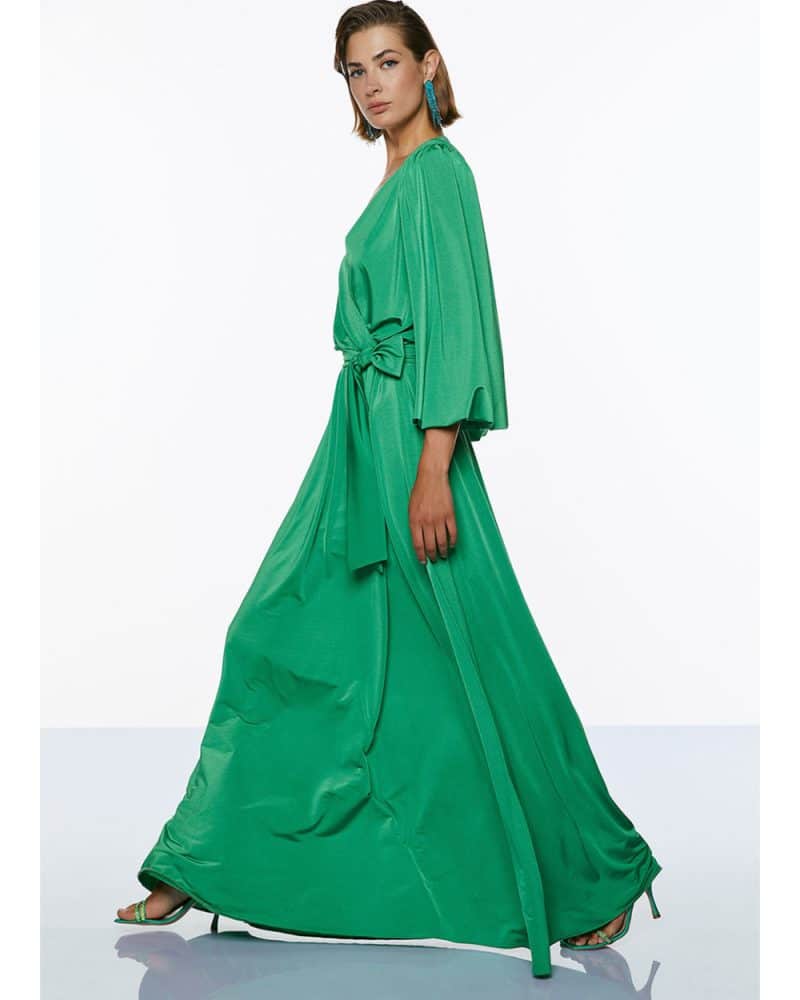 Φόρεμα μάξι κρουαζέ green side