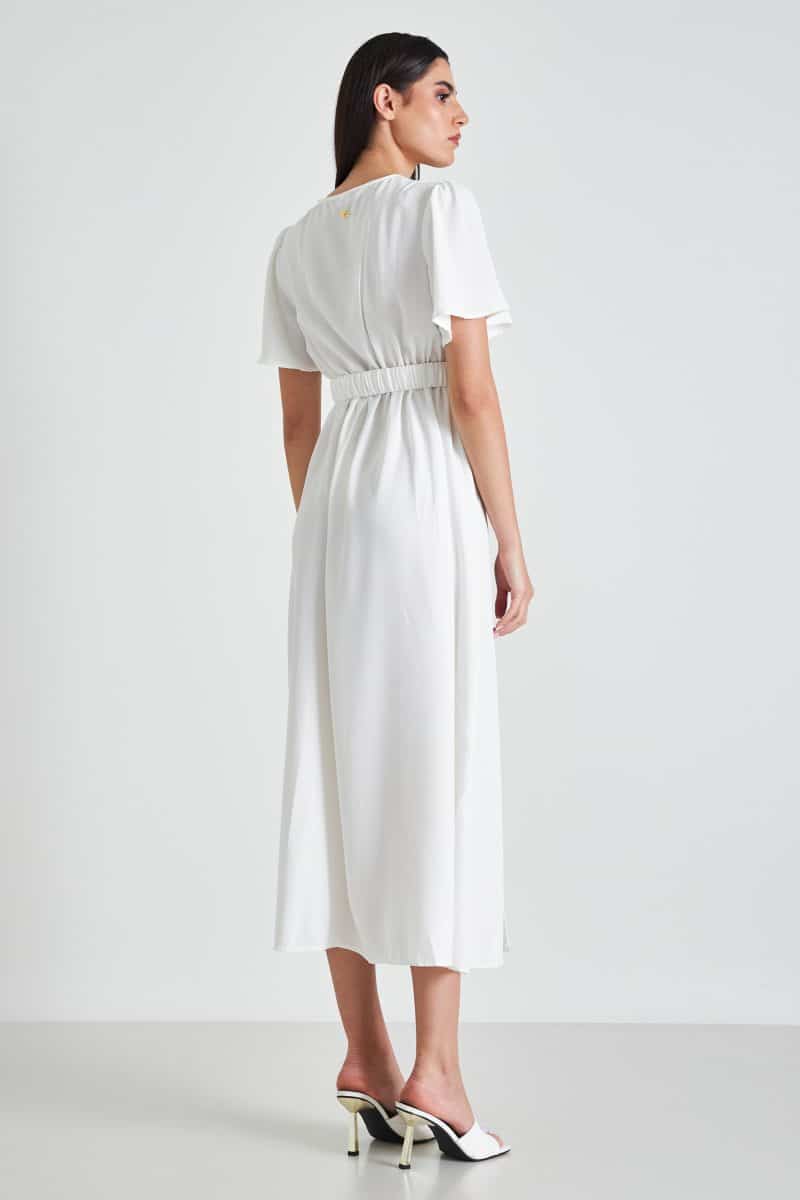 Φόρεμα μακρύ με άνοιγμα white side