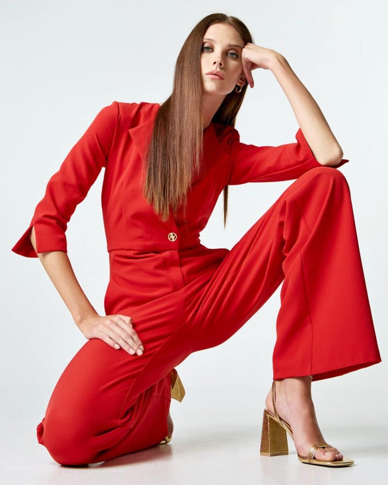 Ολόσωμη φόρμα κρουαζέ red