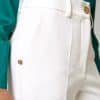 Παντελόνι κούμπωμα μονόγραμμα white details